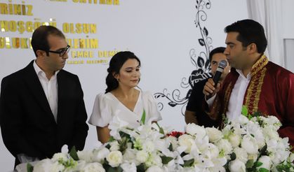 Kaman’da genç çiftin mutluluğuna ortak olundu