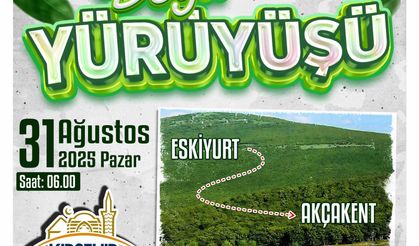 Eskiyurt’tan Akçakent’e doğa yürüyüşü yapılacak