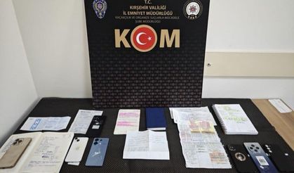 Kırşehir’de tefecilik ve dolandırıcılık ağı çökertildi