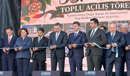 Kaman’da festival heyecanı: Bakan Çiftçi 14 yatırımın açılışını yaptı