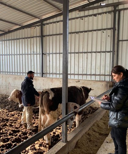 Proje kapsamında üreticilere  büyük destek