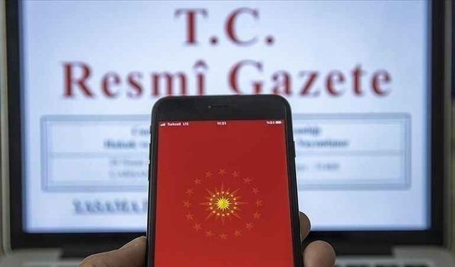 Resmi Gazete'de yayımlandı !