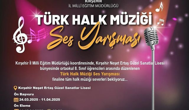Türk Halk Müziği Ses Yarışması coşkusu başlıyor!