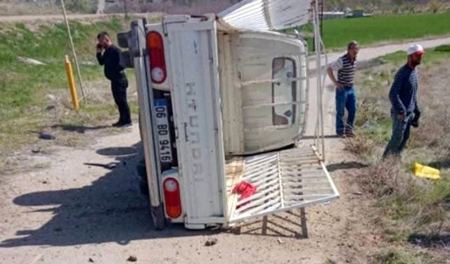Ayaş’ta trafik kazası: 2 yaralı