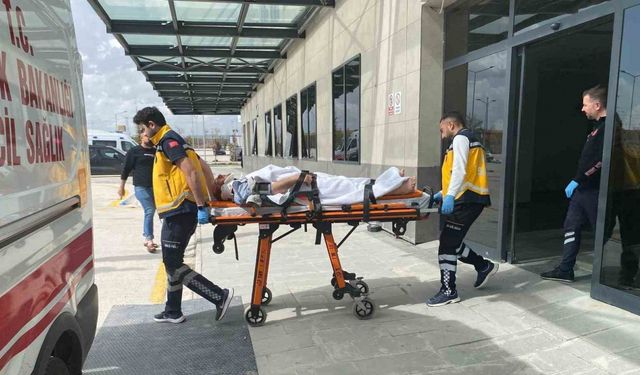 İnşaattan düşen kişi hastanelik oldu
