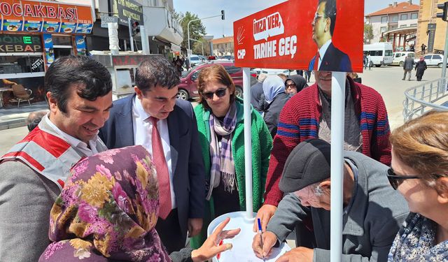 Kırşehir’de Ekrem İmamoğlu için özgürlük imzası