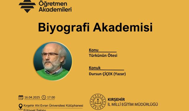 Kırşehir'de türkülerin hafızasına yolculuk: Dursun Çiçek'le Biyografi Akademisi buluşması
