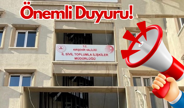 Kırşehirliler cezalı duruma düşmemek için acele edin!