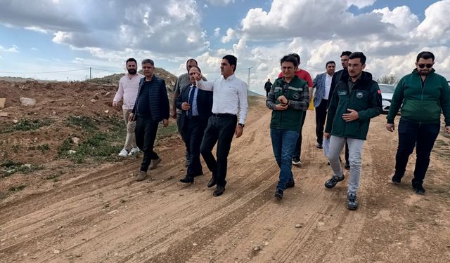 Şahin ve beraberindeki heyet incelemelerde bulundu