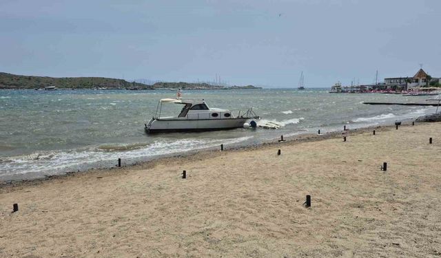 Bodrum’u fırtına vurdu