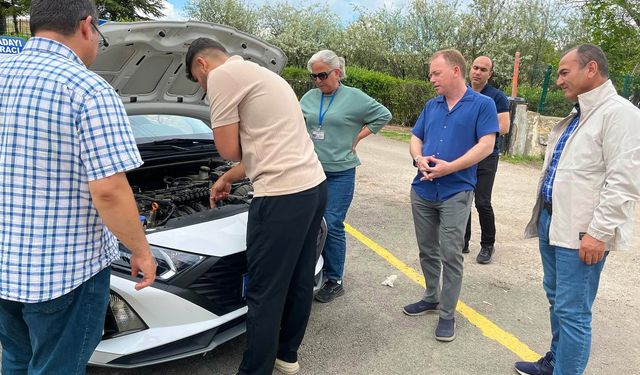 Gülşen, sürüş alanında incelemelerde bulundu