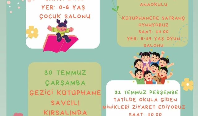 Kırşehir’de yaz tatili kütüphanede geçiyor
