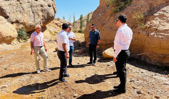 Çiçekdağı’nda içme suyu hattı incelemesi