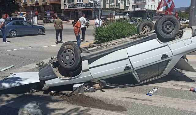 Emniyet kemeri sürücünün hayatını kurtardı