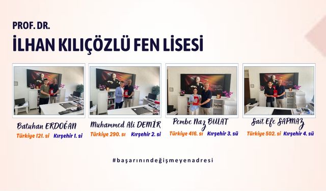 Fen Lisesi, başarılı öğrencilerini ödüllerle taçlandırdı