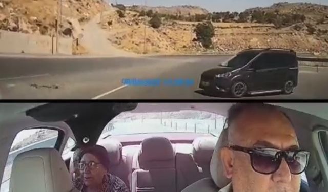 Yoldaki anlık kontrol kaybı kameralara yansıdı