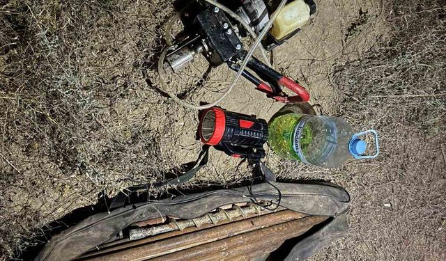Kaçak kazıya foto kapanlı baskın: 2 şüpheli suçüstü yakalandı