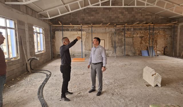 İlçe Müdürü Doğan, projeyi yerinde denetledi