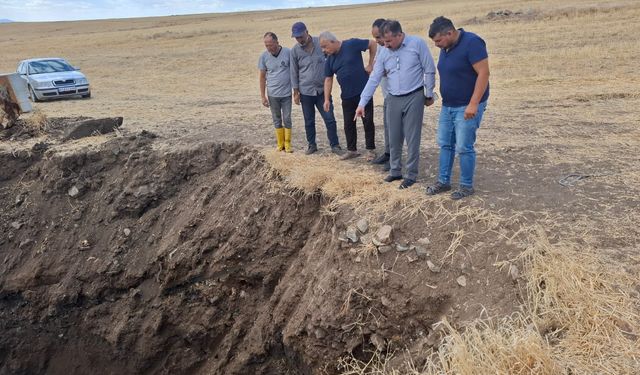 Köyde altyapı çalışmaları sürüyor!