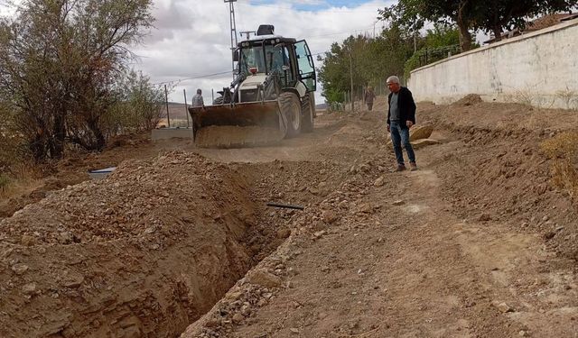 Deveci Köyü’nde 1000 Metrelik isale hattı tamamlandı