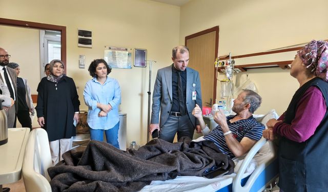 Başhekim Erbesler, hastalara moral ve destek verdi