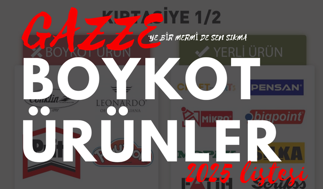 Okullar açılıyor: İsrail Malı Kırtasiye Ürünleri Boykot Listesinde hangi markalar var?