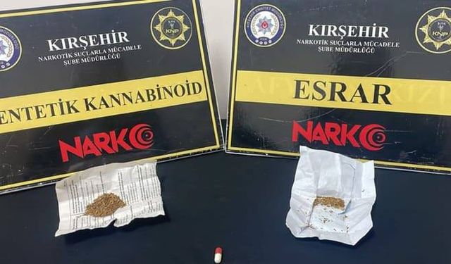 Kırşehir Polisi yasaklı maddeye geçit vermiyor!