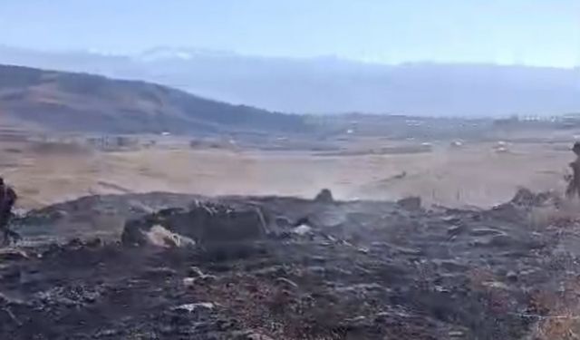 Anız yangını kontrol altına alındı