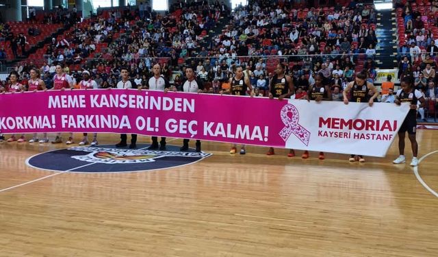 Melikgazi Kayseri Basketbol’dan Meme Kanseri Farkındalığı
