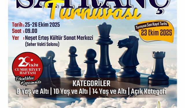 Cumhuriyet Bayramı’na özel satranç turnuvası heyecanı başlıyor