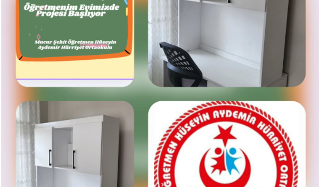Öğrencilere çalışma masası ve sandalye hediye edildi
