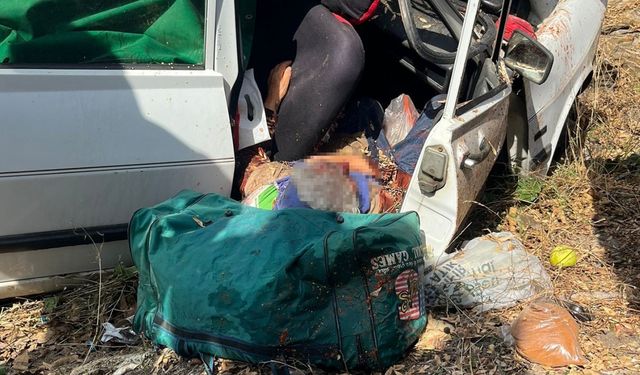 Otomobil Yol Kenarına Uçtu, Sürücü Hayatını Kaybetti