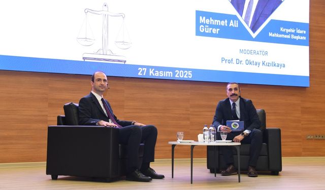 İdari Hâkim Gürer, öğrencilere adaletin işleyişini anlattı