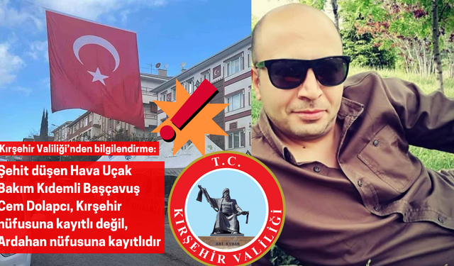 Kırşehir Valiliği’nden bilgilendirme