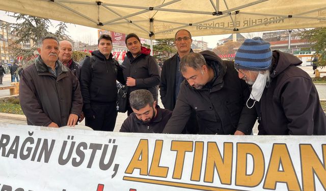 Kırşehir’de “İliç Olmayacak” imza kampanyası devam ediyor