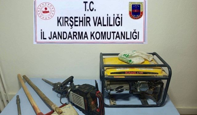 Kırşehir’de kaçak kazı operasyonu!