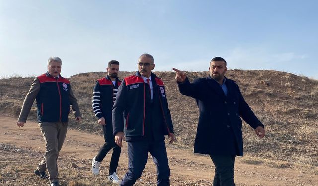 Kırşehir’de gölet projesi için yerinde inceleme