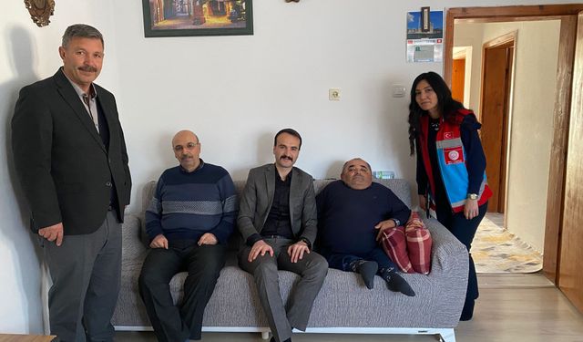 Kaymakam Erdoğan, engelli vatandaşlarla bir araya geldi