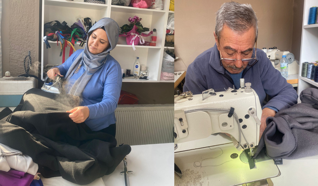 Kırşehir’de kışla birlikte mont tadilatı patladı!