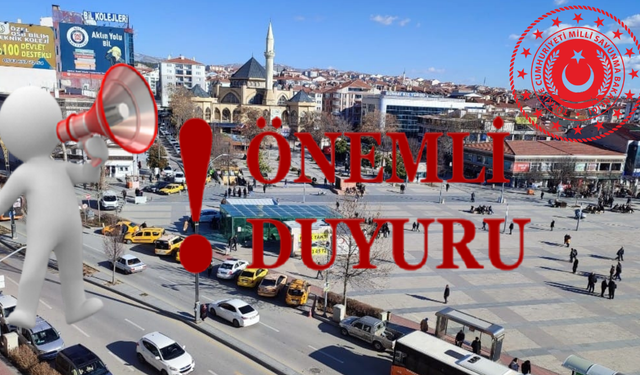 Kırşehirli adaylar için duyuru!