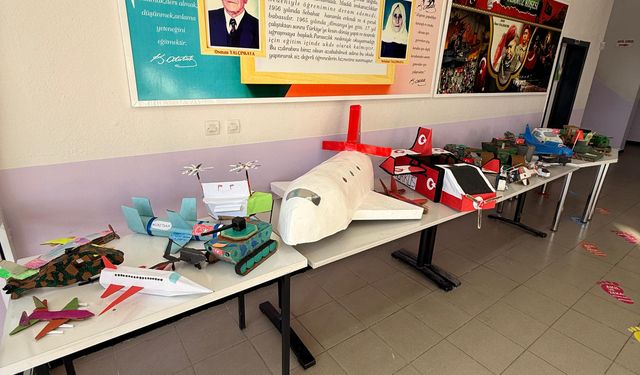 Kırşehir’de minikler maketlerle yerli üretime güç verdi