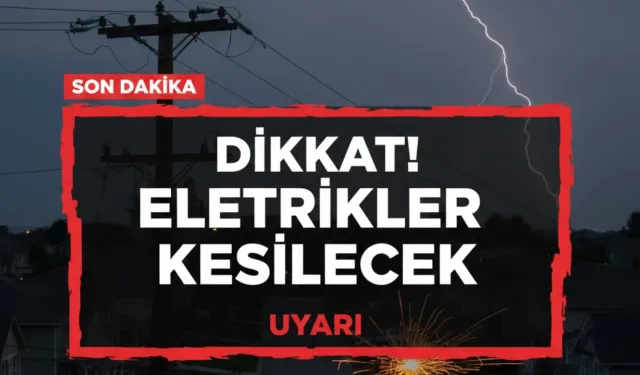 Kırşehir ve Çevresinde Pazar Günü Elektrik Kesintisi!