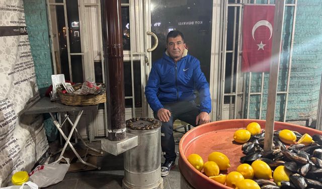 Kırşehir Terme Caddesi’nde sobanın sıcagında lezzet ziyafeti