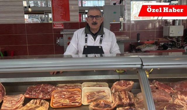 Et fiyatlarından kasapda şikayteçi emekli de