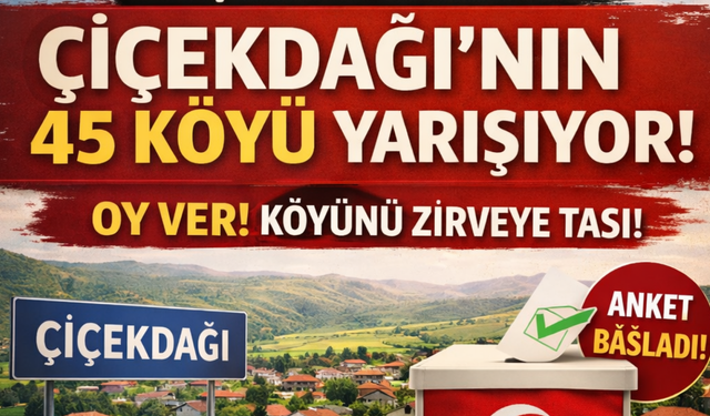 Çiçekdağı’nın "En Güzel Köyü" hangisi?