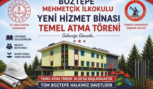 Kırşehir Boztepe’de Eğitime Dev Yatırım! Temel Atılacak
