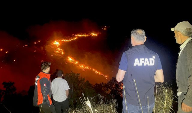 Ekiplerin zamanla yarıştı! 190 hektarlık alan yangında zarar gördü
