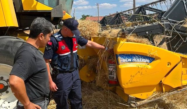 Jandarma anız yangınlarına karşı sahada
