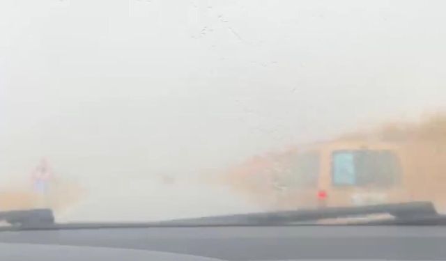 Kayseri-Kırşehir yolunda sağanak alarmı! Göz gözü görmedi