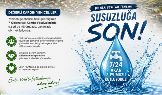 Yıllardır süren su hasreti sona erdi!